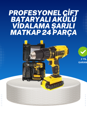 Ev ve Atölye İçin 12V Akülü Matkap | Plastik Mandren ve Metal Şanzıman