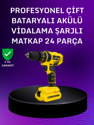 12V Akülü Matkap | 20-30 Nm Tork, Çift Hız Ayarı ve LED Işık