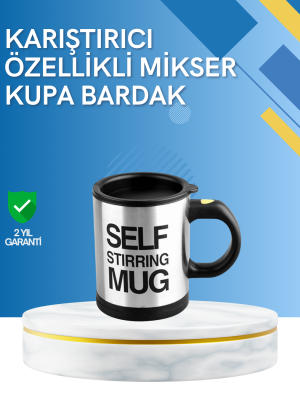 Çift Katmanlı Termos Özellikli Karıştırma Motorlu Kupa