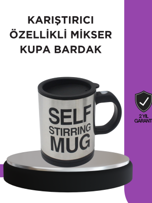 Toz İçecekler İçin Hızlı Karıştırma Özellikli Termos Kupa