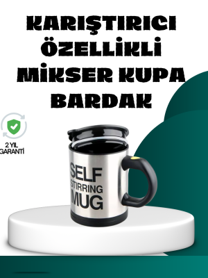 Otomatik Karıştırmalı Termos Kupa | USB Şarjlı ve Ergonomik Tasarım