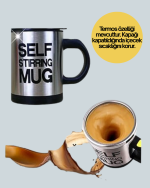 Otomatik Karıştırmalı Termos Kupa | USB Şarjlı ve Ergonomik Tasarım - Görsel 4