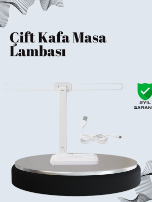 Ayarlanabilir Açıya Sahip Masa Lambası | Kademeli Işık Seviyesi, Modern ve Kompakt Tasarım