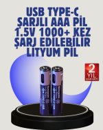 Gelişmiş Güvenlik Özelliklerine Sahip AAA Lityum Pil – Korumalı ve Sağlam Tasarım