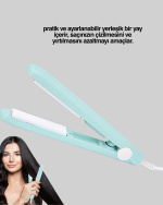 Hafif ve Taşınabilir Seramik Kısa Saç Maşası – Seyahate Uygun Ergonomik ve Güvenli Tasarım - Görsel 2