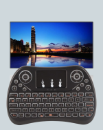 Işıklı Kablosuz Mini Klavye – 2.4 GHz, Dokunmatik Mouse Özellikli - Görsel 2