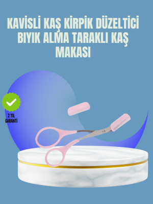 Tarak ve Fırça Başlıklı Kaş Şekillendirme Makası