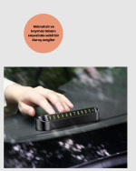 Fosforlu Araç İçi Park Kartı Numaratörü - Görsel 3