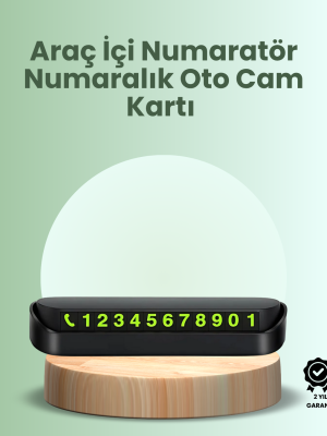 Kompakt Fosforlu Park Numaratörü – Gündüz Şıklığı, Gece Görünürlüğü