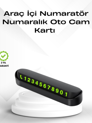 Fosforlu Işıltı ile Araç İçi Telefon Numaratörü – Güvenli Parkın Anahtarı