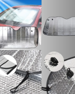 Katlanabilir Alüminyum Araç Güneşliği – UV Koruma ve Klima Tasarrufu Bir Arada - Görsel 2