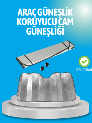 Gelişmiş Yansıtıcılı Katlanabilir Araç Güneşliği – Alüminyum & Süngerli İzolasyon Teknolojisi