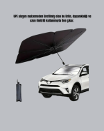 UV Korumalı Şemsiye Tipi Oto Güneşliği - Geniş Araç Uyumu - Görsel 3