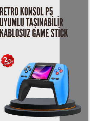 Nostaljik Mini GamePad | 520 Hazır Oyun, Tak ve Oyna