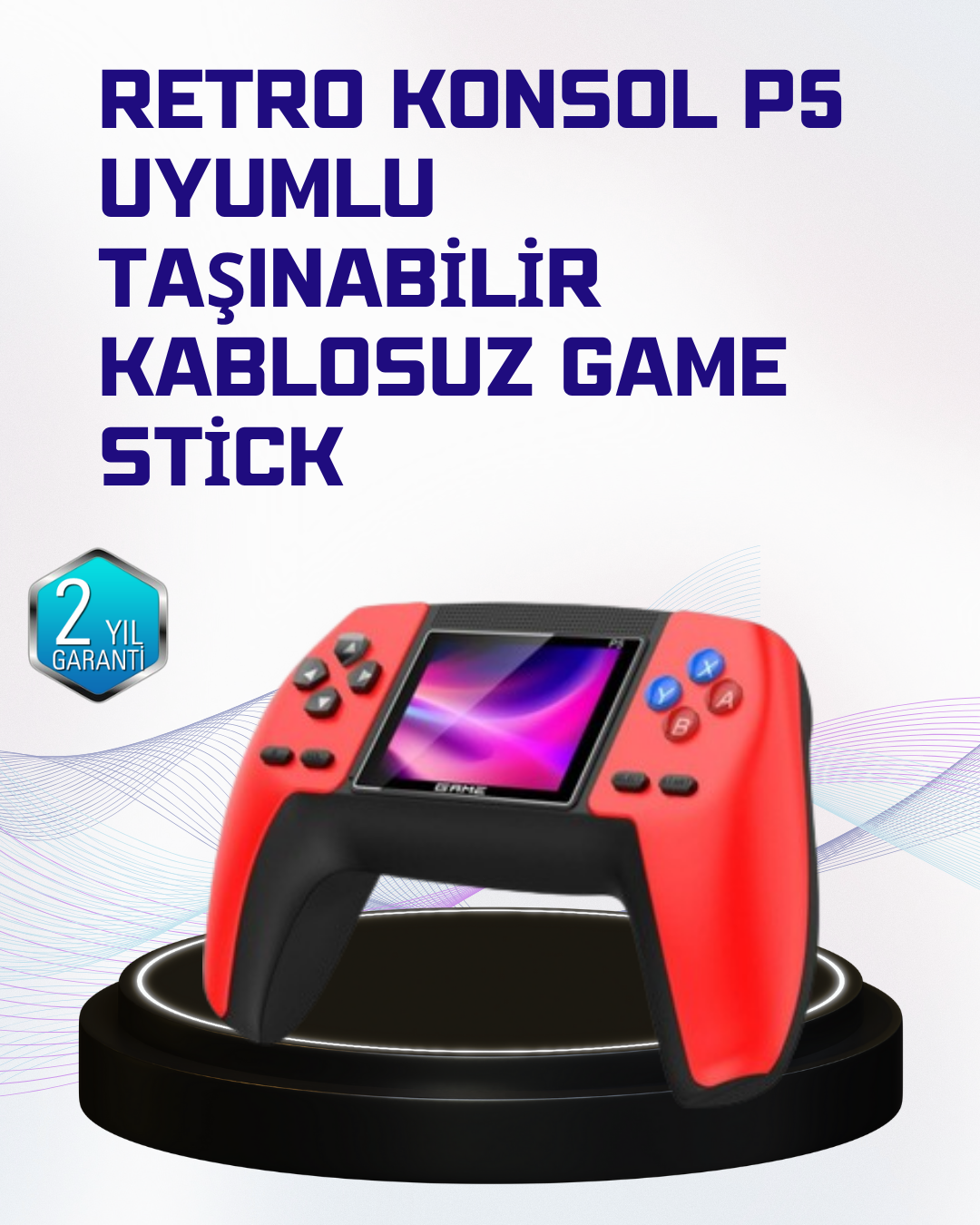 1211301_4-83.png P5 Retro Oyun Konsolu | Ergonomik Tasarım, Taşınabilir - Görsel 1
