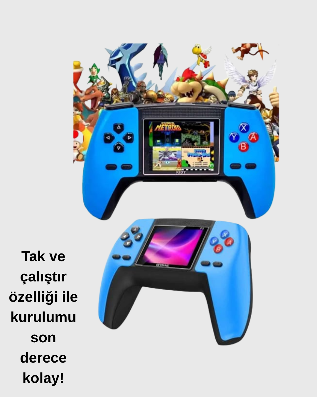 1211301_9-25.png P5 Retro Oyun Konsolu | Ergonomik Tasarım, Taşınabilir - Görsel 4
