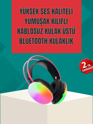 Type-C Şarjlı RGB Işıklı Bluetooth Oyuncu Kulaklığı