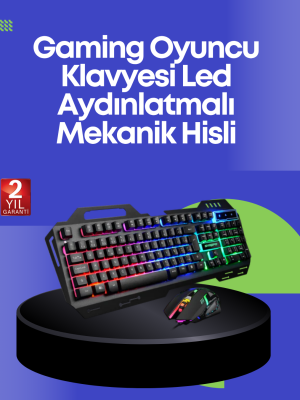 PG8018 LED Aydınlatmalı Mekanik Klavye Mouse – Oyunlarda Üstün Performans