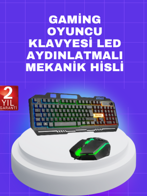 Gaming Klavye Mouse – Çatışmasız Tuş, Hızlı Tepki Süresi