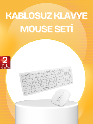 Kablosuz Klavye Mouse Takımı - Ergonomik, Sessiz ve Enerji Tasarruflu
