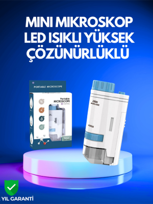 PMMA Optik Lensli Kompakt Taşınabilir Mikroskop