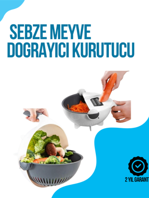 Dilimleyici ve Rende Bıçaklı Çok Amaçlı Mutfak Aleti