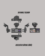 TA-01 1080P Ön 720P Arka ve İç Kamera Sistemli DVR - Görsel 2