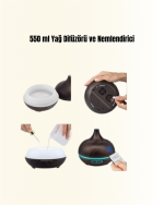 Zamanlayıcılı ve Otomatik Kapanmalı Aromaterapi Nemlendirici Difüzör - Görsel 3