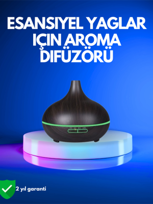 550 ml Kapasiteli Ultrasonik Difüzör – Yağsız Nemlendirici Kullanımıyla Uyumlu