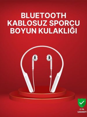 Boyun Askılı Kablosuz Kulaklık – Uzun Süreli Batarya Performansı