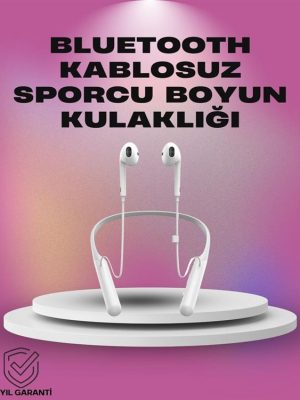Uzun Pil Ömürlü Kablosuz Kulaklık – Boyun Askılı, 100 Saat Kullanım