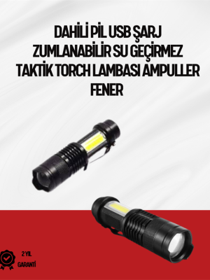 Mini Boy LED El Feneri - 2000 Lümen, Su Geçirmez Tasarım