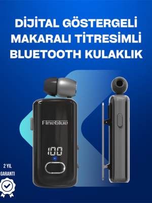Fineblue F580 – Klipsli Bluetooth Kulaklık, Gürültü Engelleyici, Uzun Pil Ömürlü
