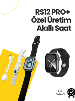 RS12 PRO+ 2025 Serisi Özel Üretim Full Ekranlı Akıllı Saat – Nabız ve Uyku Takibi, Bluetooth Arama, Garantili, Güçlü Batarya