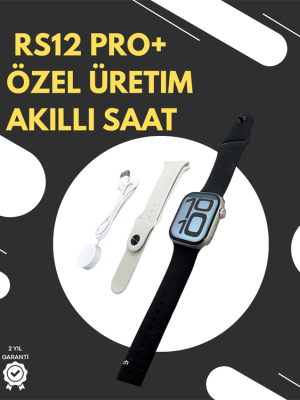 RS12 PRO+ 2025 Serisi Garantili Özel Üretim Akıllı Saat – AMOLED Ekran, GPS, 2GB Hafıza, Sesli Görüşme, Uzun Şarj Süresi
