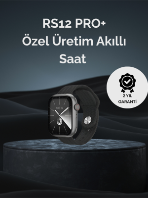 RS12 PRO+ 2025 Serisi Uzun Şarj Süreli Garantili Full Ekranlı Özel Üretim Akıllı Saat – 2GB Hafıza, AMOLED, GPS, Sesli Arama
