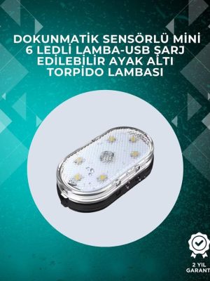 Araç İçi Dekorasyon İçin Manyetik ve Yapışkanlı LED Ambiyans Lambası