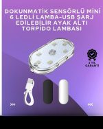 USB Şarjlı, 3 Saat Kesintisiz Çalışan Araba Atmosfer Işıkları