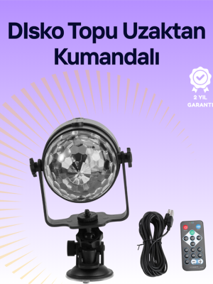 Taşınabilir ve Dayanıklı Plastik Kristal LED Disko Işığı