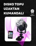 Kompakt Tasarımlı, Döner Renkli LED Disko Topu - Ev ve Profesyonel Kullanım