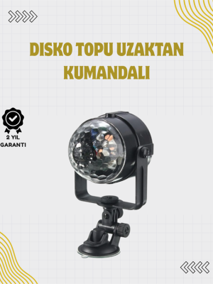 Uzaktan Kumandalı, Ses Kontrollü LED Disko Işığı - Parti ve Kulüpler İçin