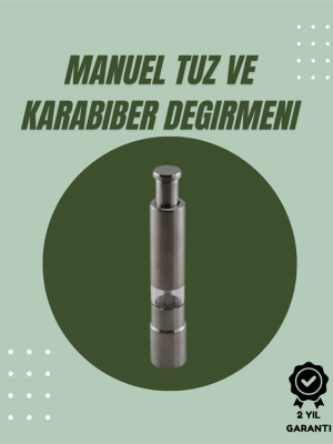 Orta Boy Kararbiber ve Tuz Öğütücü – Kolay Kullanım, Şık Tasarım