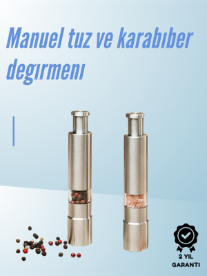 Ergonomik Tasarımlı, Nem Geçirmez Kapaklı Baharat Öğütücü