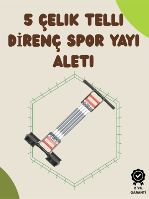 Ergonomik Tutma Yerli, Pedallı ve Ayarlanabilir Elastik Yaylı Spor Ekipmanı