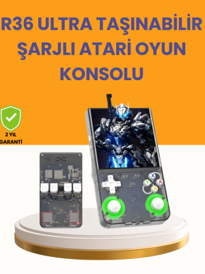 R36 Ultra Taşınabilir Konsol – 3000 mAh Batarya, WiFi ve RGB Destekli, 30.000 Oyun