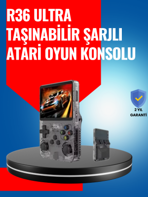 R36 Ultra El Konsolu – 4” HD IPS Ekran, 128GB Dahili Hafıza, 30.000 Oyun Yüklü