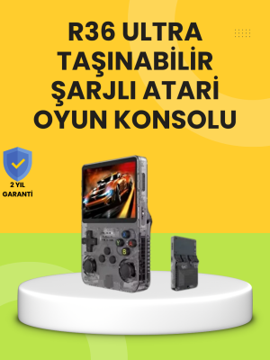 R36 Ultra 128GB Taşınabilir Oyun Konsolu – 4” IPS Ekran, 30.000+ Oyun, WiFi Destekli