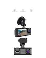 1. 3 Kameralı Full HD Araç Kamerası – Ön, İç ve Arka Görüş ile %100 Kapsama - Görsel 4