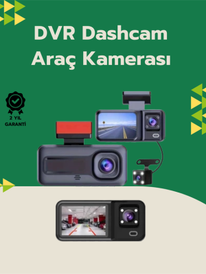 Tam Kapsamlı Araç Güvenliği: 3 Kameralı Full HD Kayıt Sistemi ile Ön, İç ve Arka Görüş