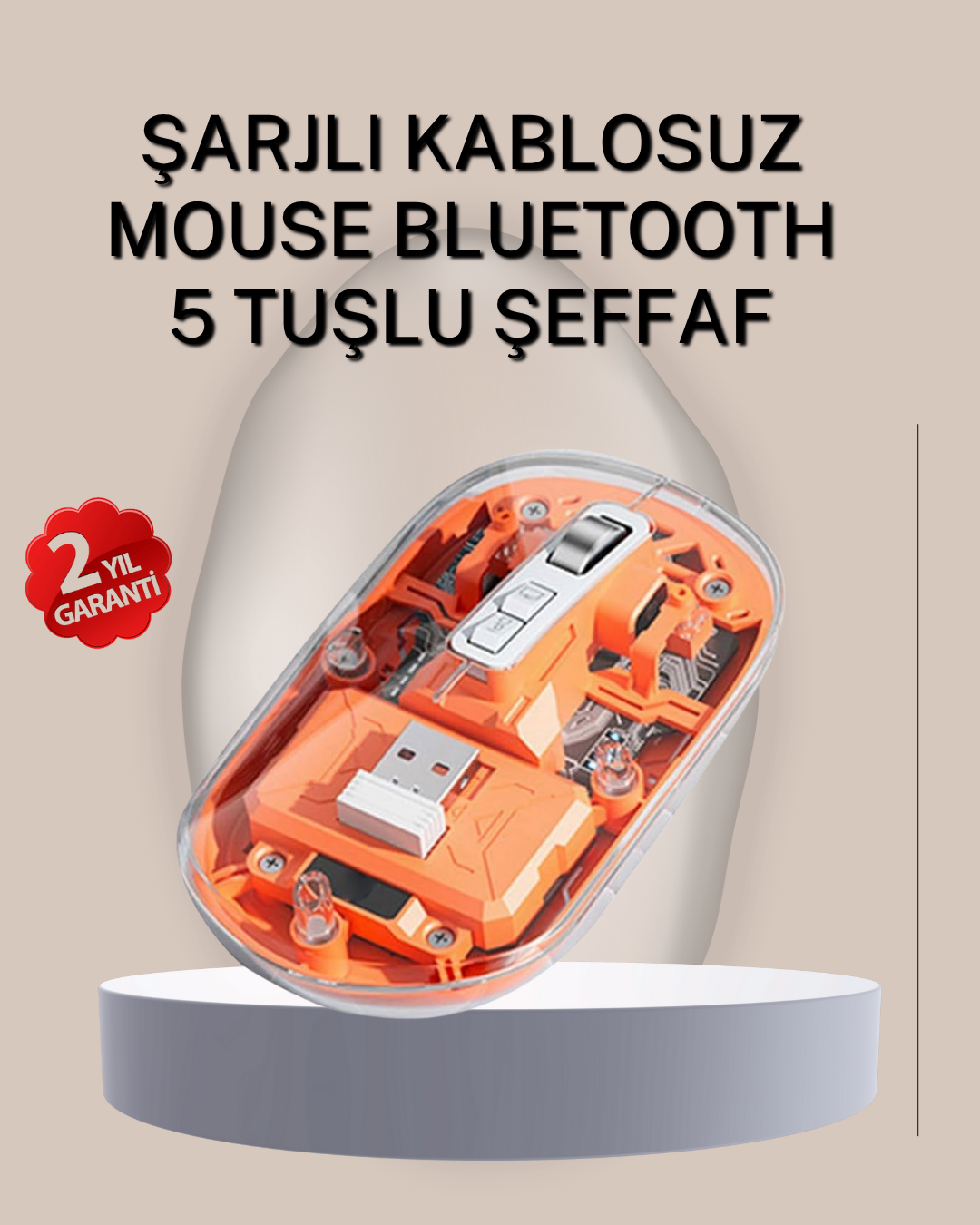 1211609_4-75.png Çift Modlu Fare – USB Alıcılı ve Bluetooth Bağlantılı - Görsel 1